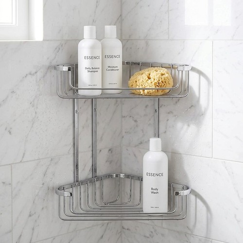 Chrome plated shower caddy - plated,