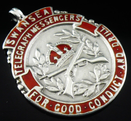 Scarce sterling silver - silver, enamel