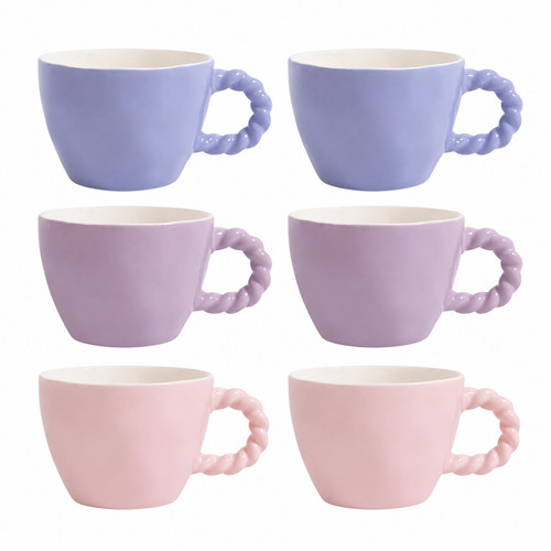 Set mugs new bone china - set, of