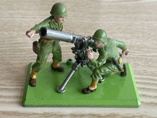 Vintage, Britains Deetail, WW2 US Mortar / Gun Crew, 1/32 Scale Toy Soldiers.
