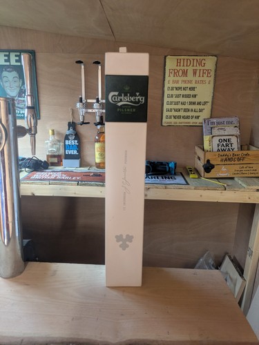 Carlsberg beer pump full - pump, bar