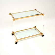 Vintage French Lucite and Gold