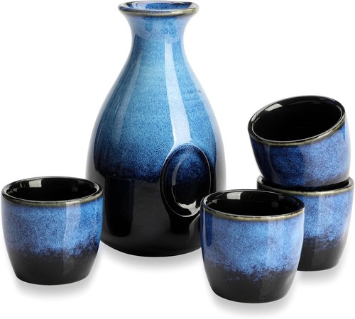 Ceramic sake set wine pot - ceramic, 1