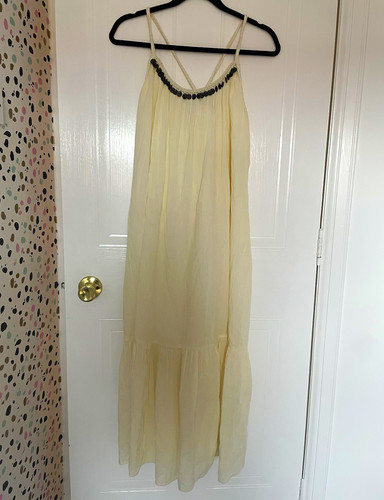 Zara cream boho - zara, midi