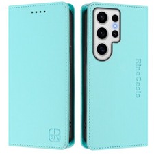 Leather Wallet Case Magnetic