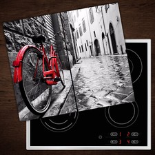 Glass Worktop Saver Ceramic Induction Hob Protector Cover Bike Vintage Red