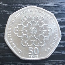 50p Coin 2010 Girl Guiding