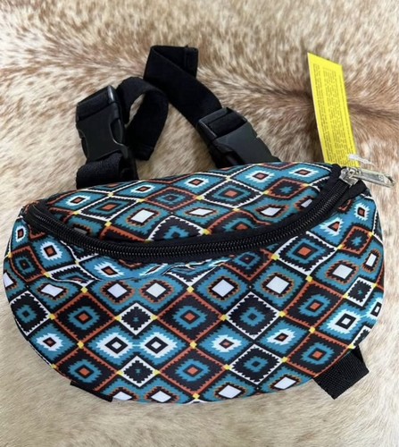 Teal aztec nylon - nylon, western