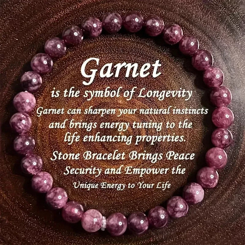 6mm natural garnet - 6mm,