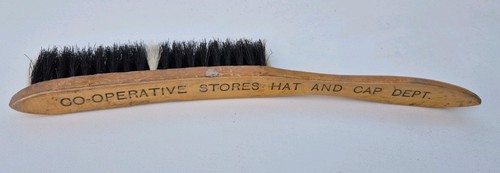 Vintage curved hat brush - vintage,