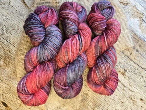 Hand dyed merino yarn dark - dyed,