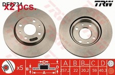 X2 PCS FRONT BRAKE DISC ROTOS