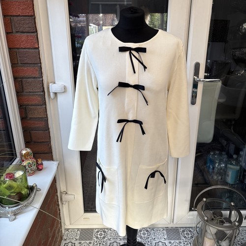 Zara cream knitted dress with - knitted,