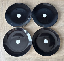 Ikea Salad Plates Black White Spot Circle 21cm Side Plate 15199 x4