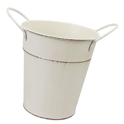 Retro flower bucket iron art - retro,