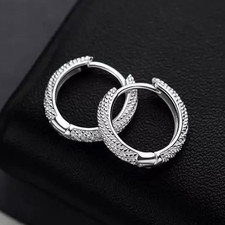925 Sterling Silver Twist Fashion Hoop Earrings Jewellery Women Girls Gift UK