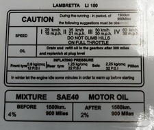 Lambretta LI 150 running in