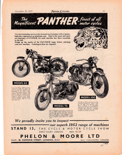 Panther motorcycle vintage - panther,