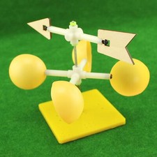 Weather Vane Kit Teaching Aid Functional DIY Wooden Scientific Model Mini Wind