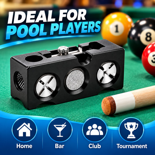 Billiard pool cue tip - 11-in-1,