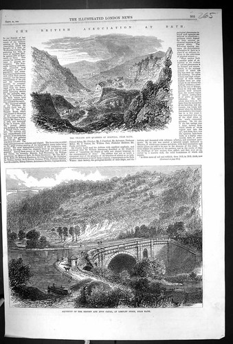 Old 1864 view village quarries - view,
