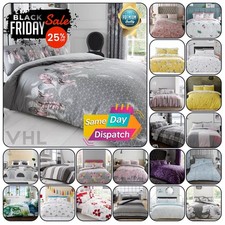 Poly Cotton Bedding Sets Reversible Duvet Covers Quilt Cover Single Double King