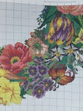 CHART ONLY Tapestry Cushion CHART ONLY Elisabeth Bradley *last one GIANT WREATH