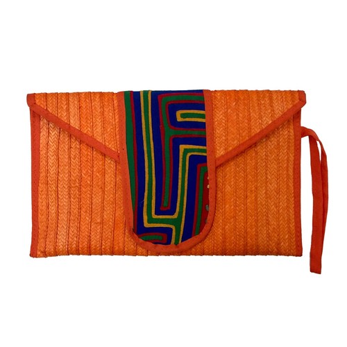 Palm tree orange - , woven