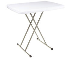 NEW Laptop TV Portable Folding Table Durable Adjusts Heights Patio Home Garden 