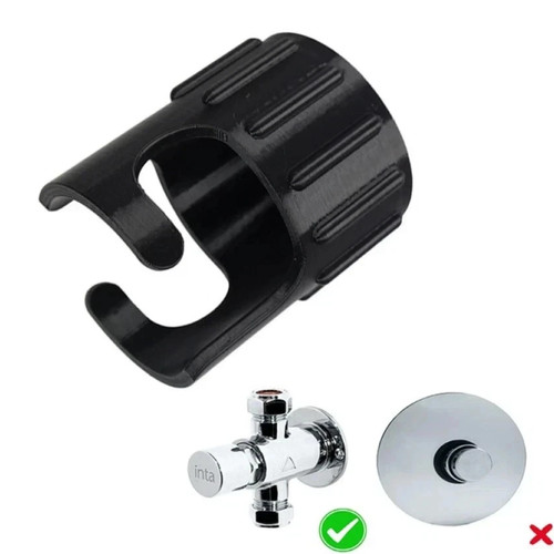 Public shower push button lock - button,