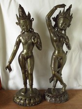 2 LARGE VINTAGE ANTIQUE CAST