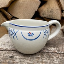 VINTAGE 1980's HABITAT POTTERY BARTON BLUE & WHITE MILK GRAVY JUG VGC