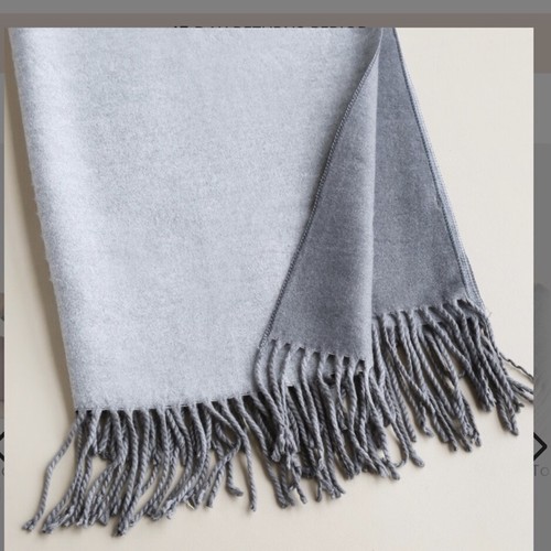 Two tone scarf shawl grey - /shawl, in