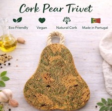 CORK TRIVET PEAR HOT PAD ECO