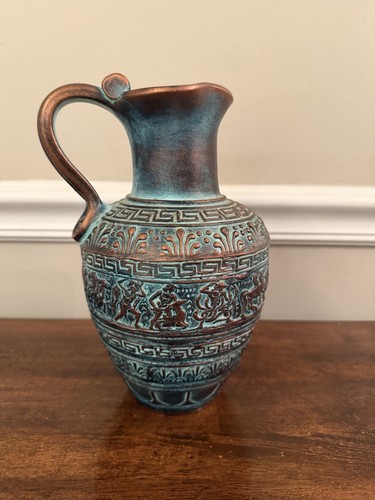 Relief terracotta amphora - terracotta,
