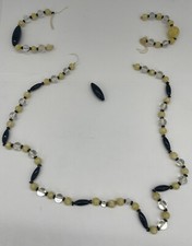 1920s Onyx Jet Glass Hand