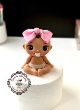 Baby Girl/boy Edible Fondant Birthday christening baby Shower Cake Decoration UK