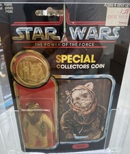 Vintage Star Wars Warok  Ewok Figure MOC Last 17 Power Of The Force 1984