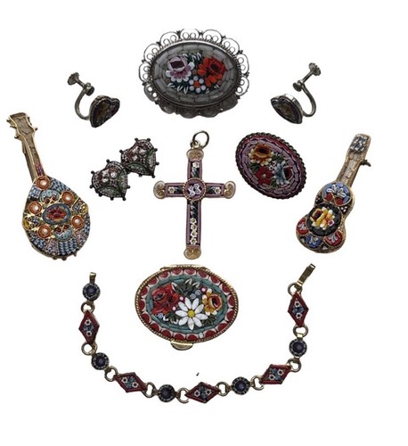 Italian micromosaic jewelry - italian,
