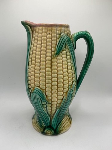Antique majolica corn - antique,