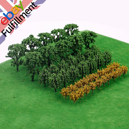 Plastic model trees train - plastic,