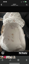 White Mothercare lovable bear  moses basket  