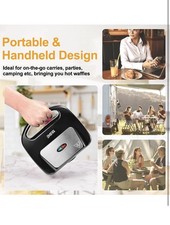 YASHE Waffle Maker, 750W Electric Non-Stick Waffle Iron Machine, RRP17.99