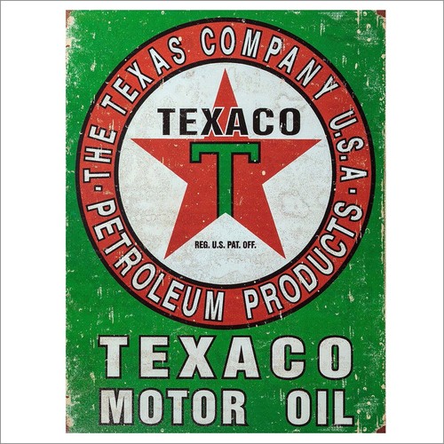 Texaco oil aluminium - texaco,