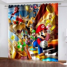 Kids 3D Super Mario Curtains