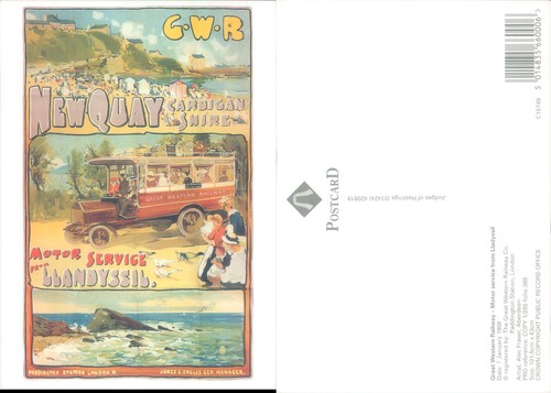 Gwr new quay travel poster - gwr,
