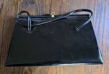 Vintage 60s eros black patent - eros,