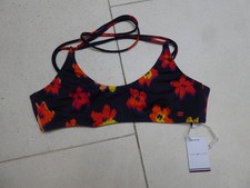BNWT Tommy Hilfiger Navy / Red and Orange Bikini Bralette Top Size M - Brand New
