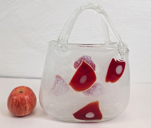 Vintage murano handbag vase - vintage,