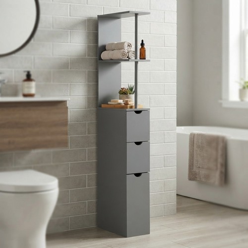 Stylish narrow bathroom - narrow,
